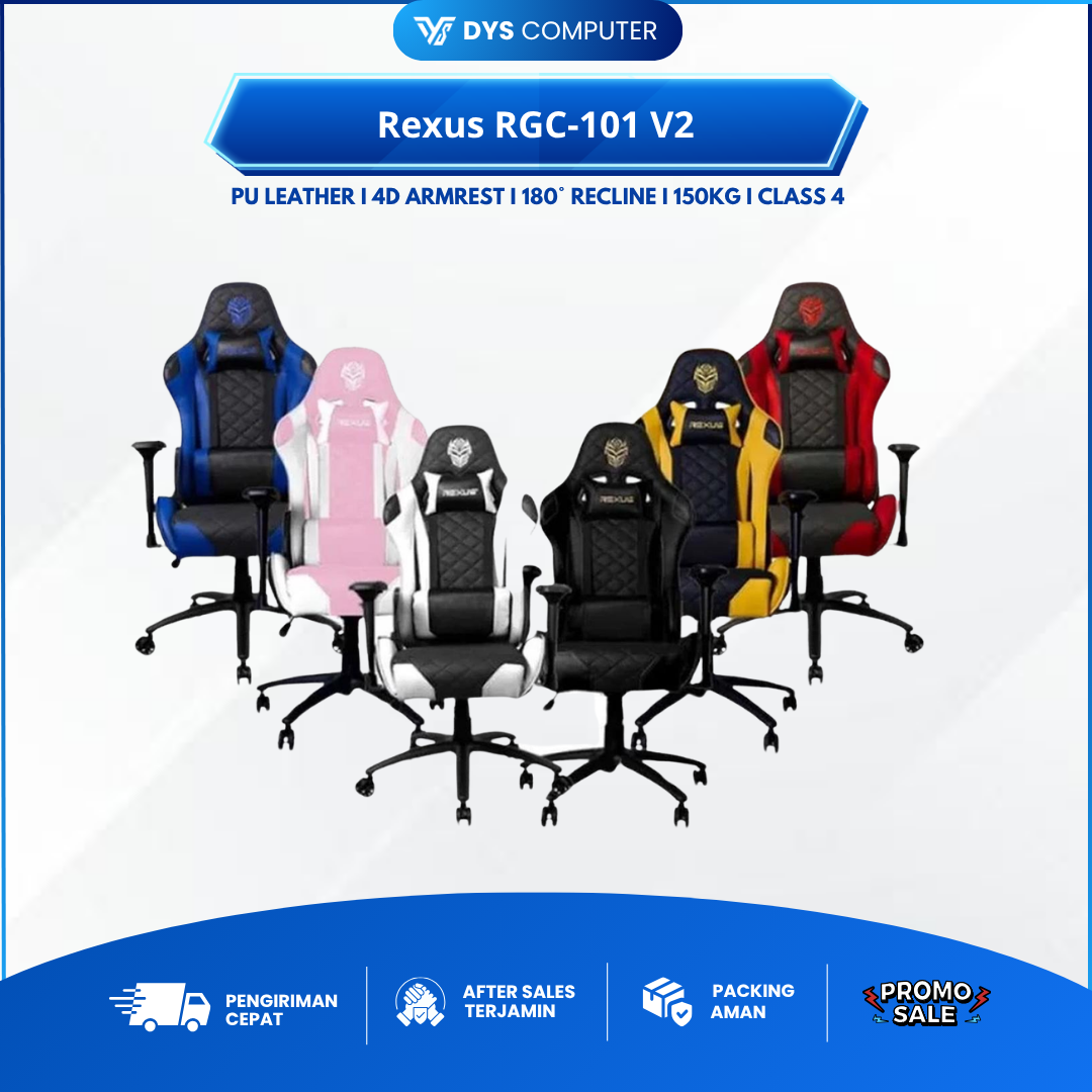 Rexus 2D RGC-101 Gaming Chair - Original Garansi Resmi 