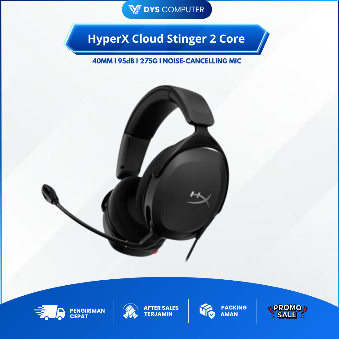 HyperX Cloud Stinger 2 Core Wired Gaming Headset 3.5mm Noise Cancelling