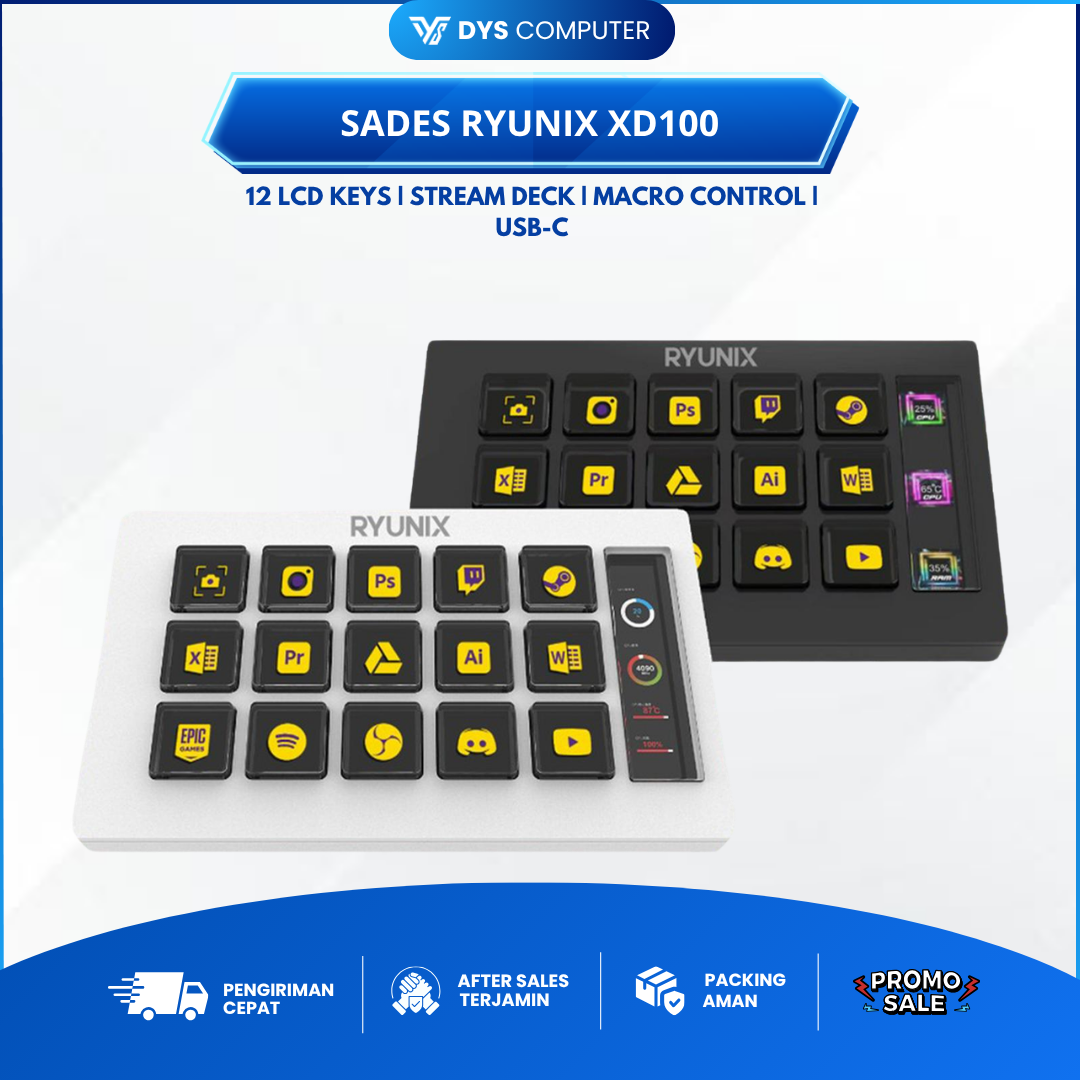 Sades Ryunix XD100 / XD-100 Deck Livestream Streamdeck Control Pad