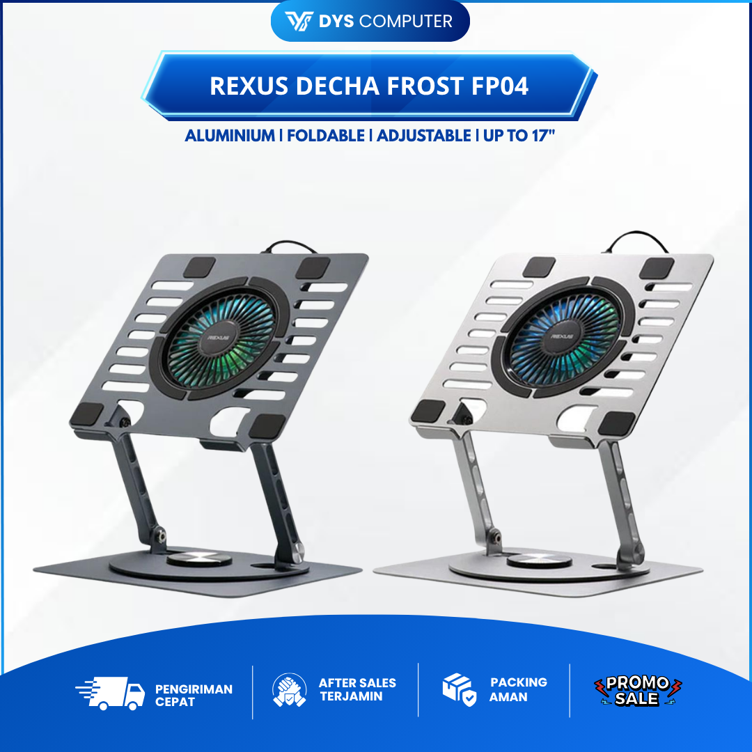 Rexus Decha Frost FP04 / FP-04 Laptop Stand Alumunium