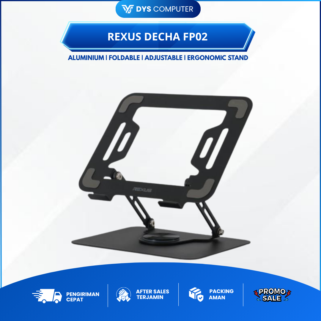 Rexus FP02 FP-02 Decha Laptop Stand Ergonomic Notebook Tablet