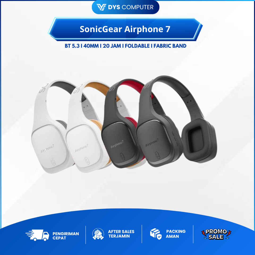 SonicGear Airphone 7 Bluetooth Headphones With Microphone