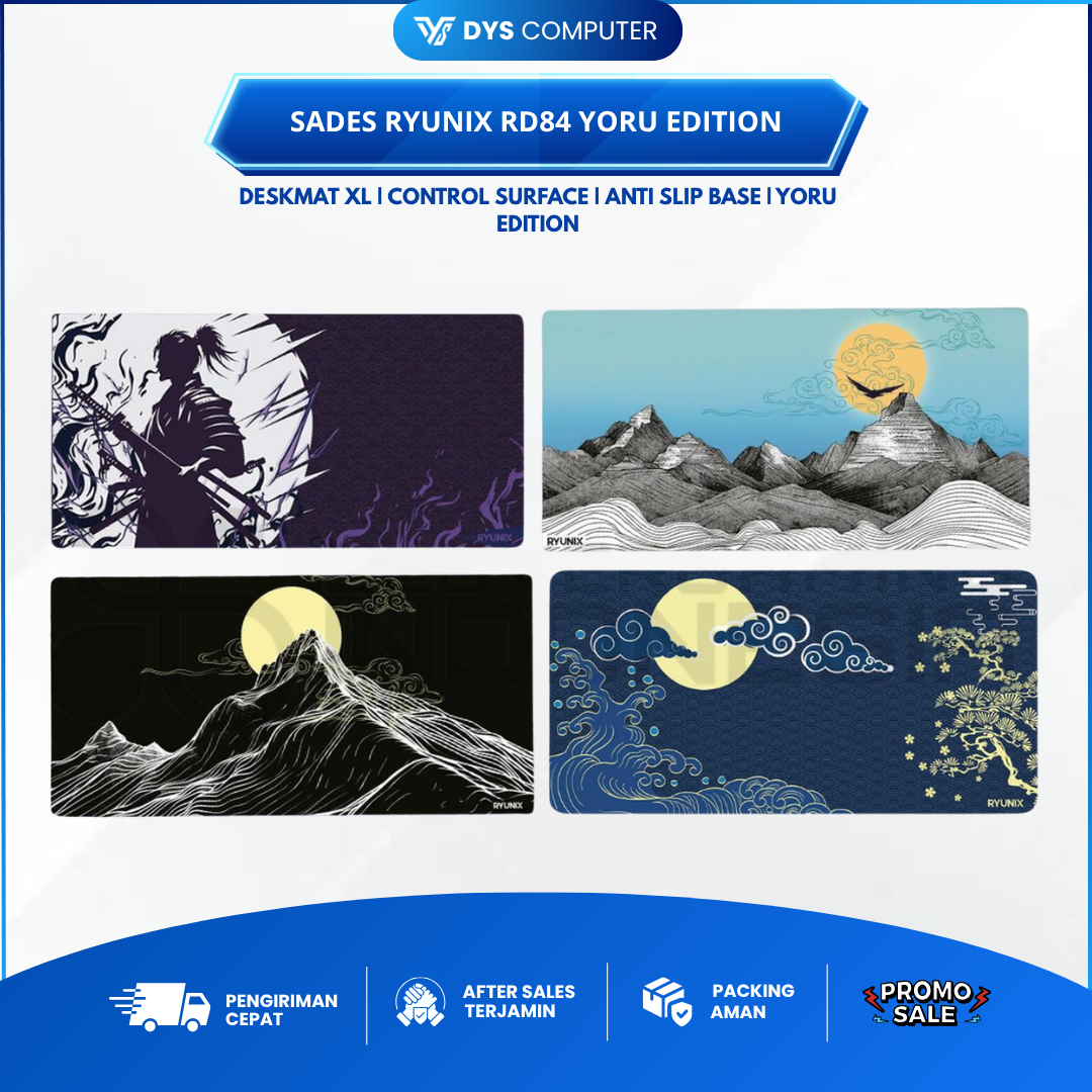 Sades Ryunix RD84 RD-84 Yoru Edition Deskmat Mousepad Gaming Control Type