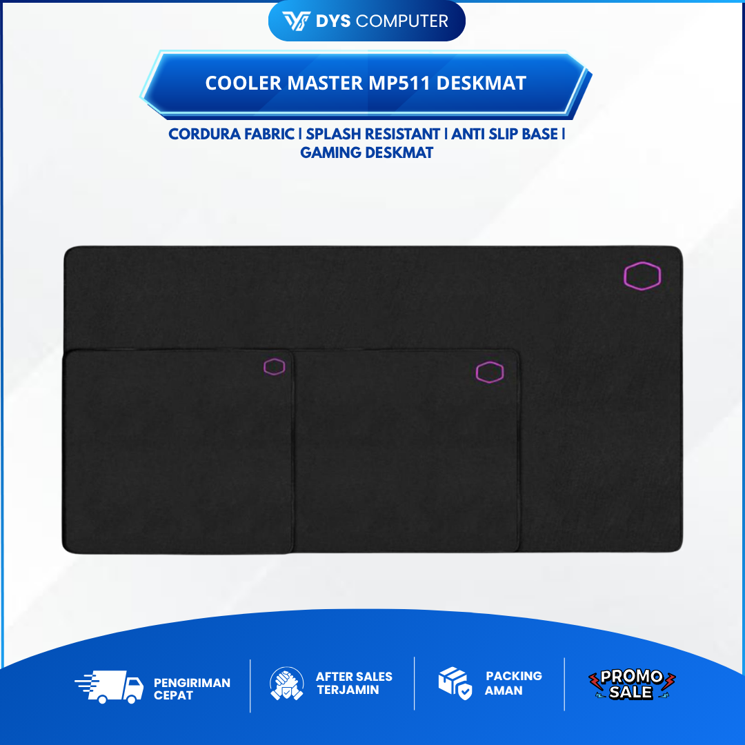 Cooler Master MP511 Deskmat Cordura Mousepad Gaming Anti Slip Splash Resistant - XL
