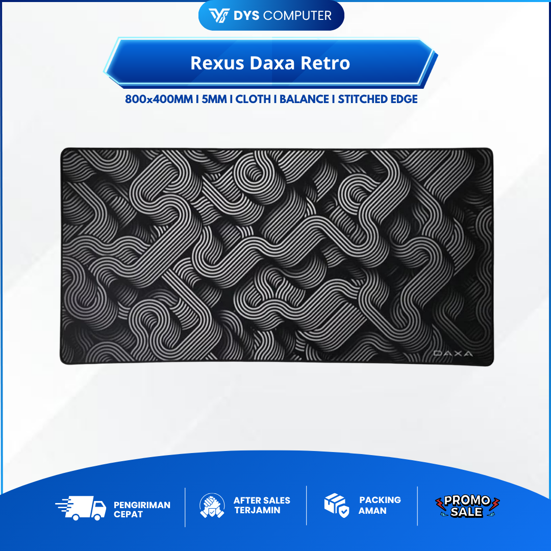 Rexus Daxa Retro Premium Gaming Mousepad Mouse Pad Mousemat Mouse Mat