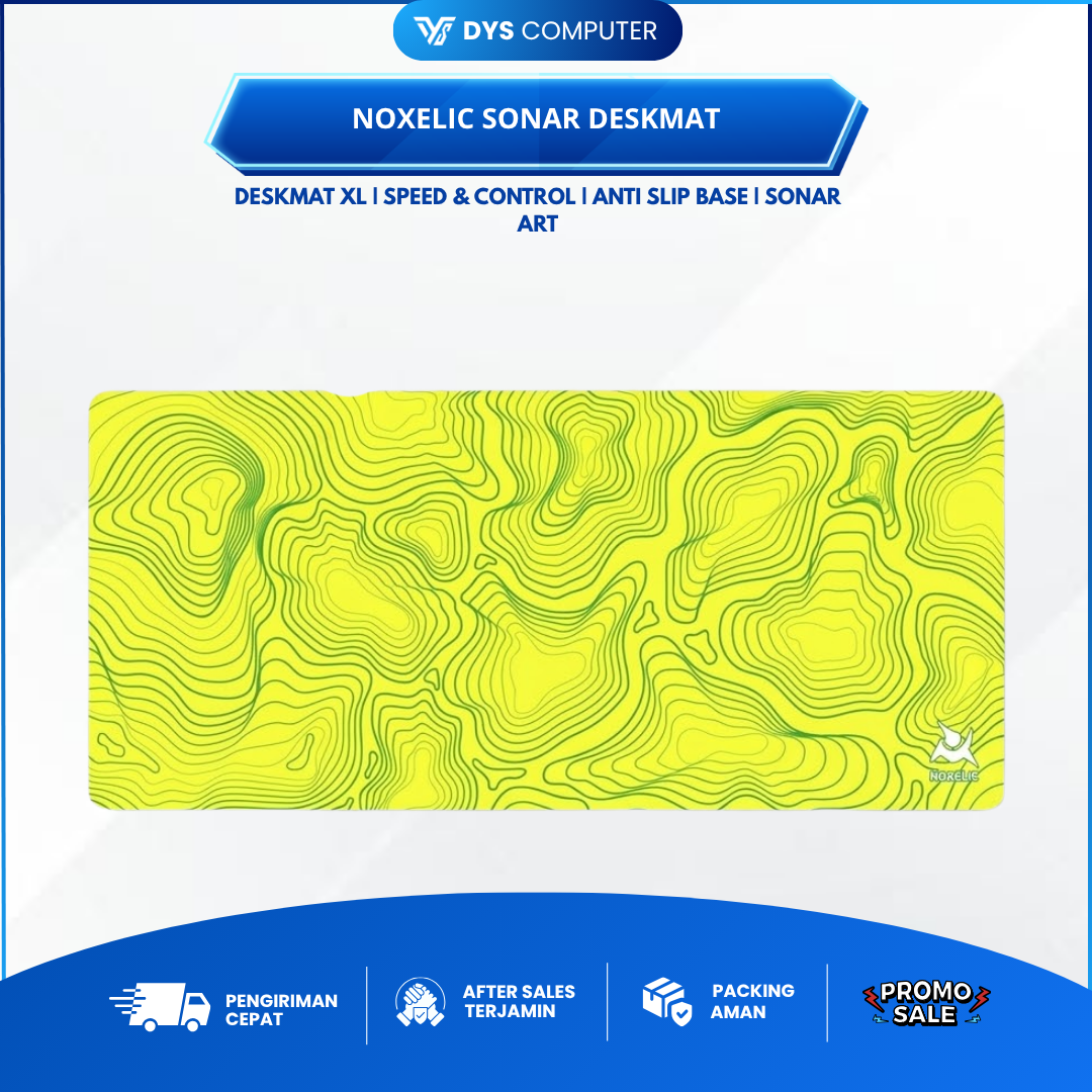 Noxelic SONAR Gaming Mousepad Deskmat - Desk Mat Alas Mouse Pads