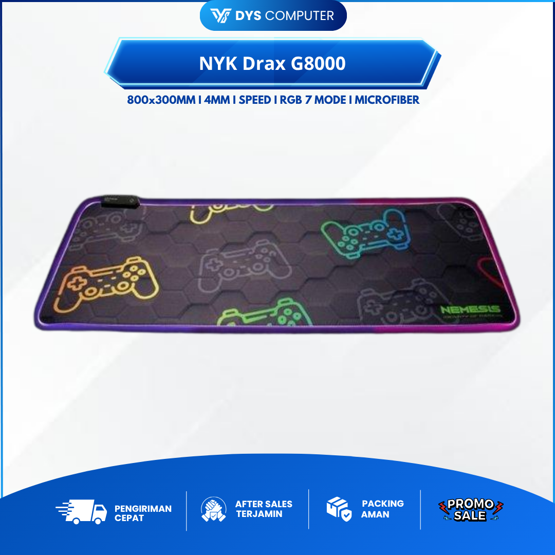 NYK Drax G8000 / G-8000 RGB Cloth XXL - Gaming Mousepad