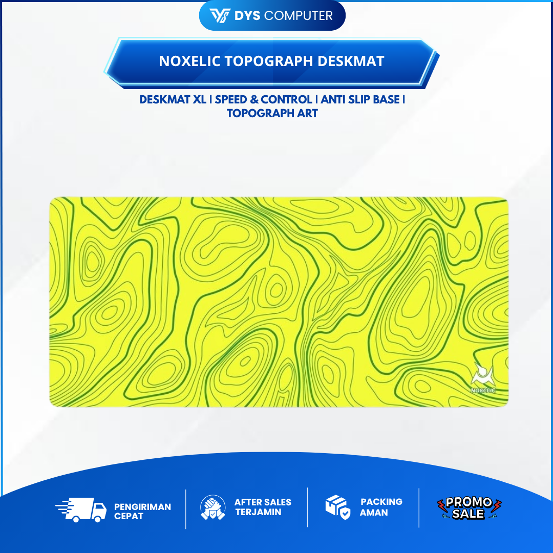 Noxelic TOPOGRAPH Gaming Mousepad Deskmat - Desk Mat Alas Mouse Pads