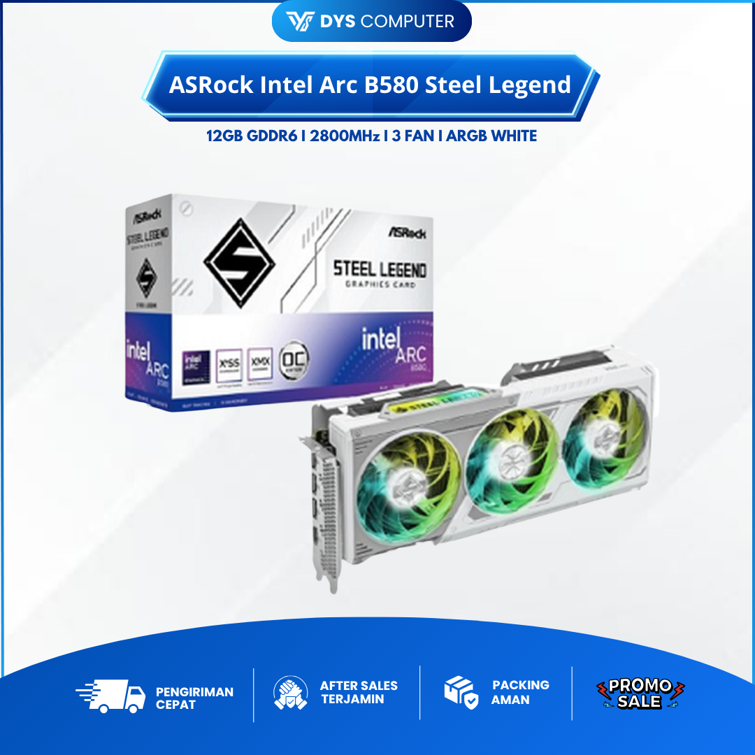 ASROCK INTEL ARC B580 STEEL LEGEND OC 12GB 