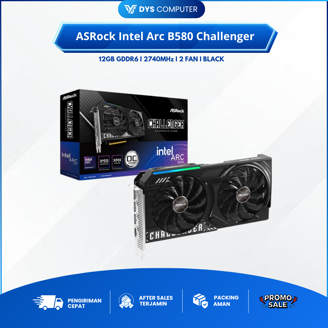 ASRock INTEL ARC B580 CHALLENGER 12GB 