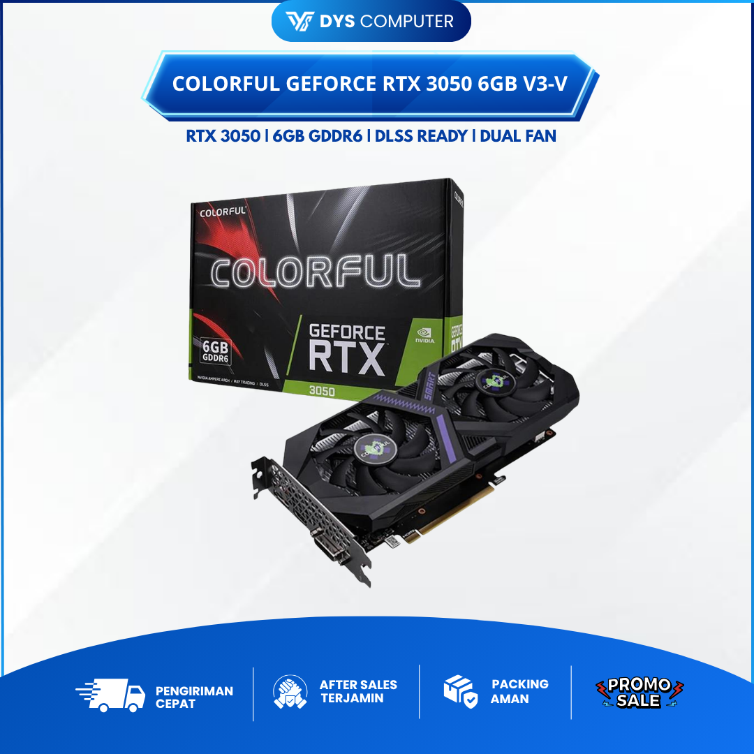 VGA COLORFUL GeForce RTX 3050 6GB V3-V GDDR6 6G