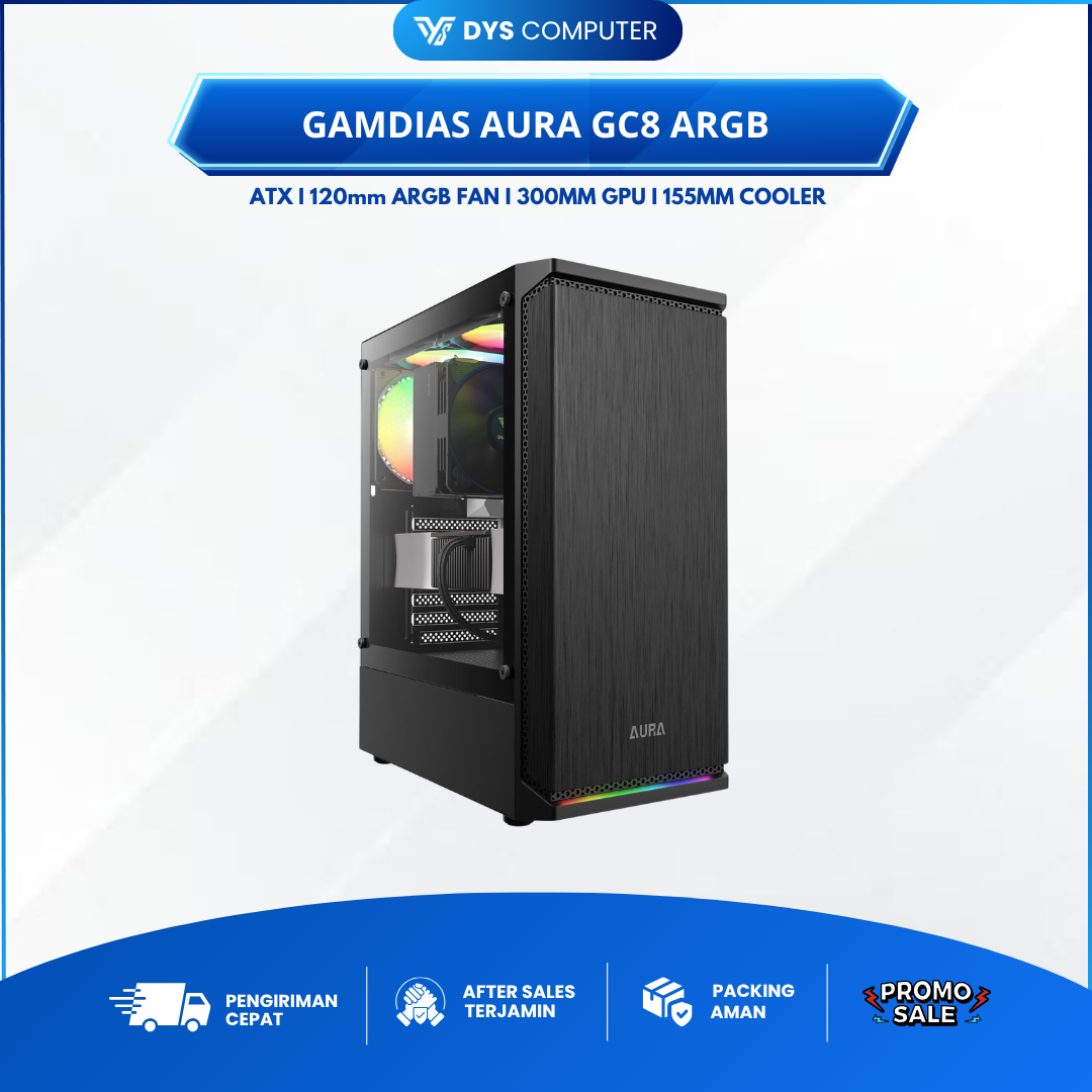 CASING GAMING GAMDIAS AURA GC8 ARGB