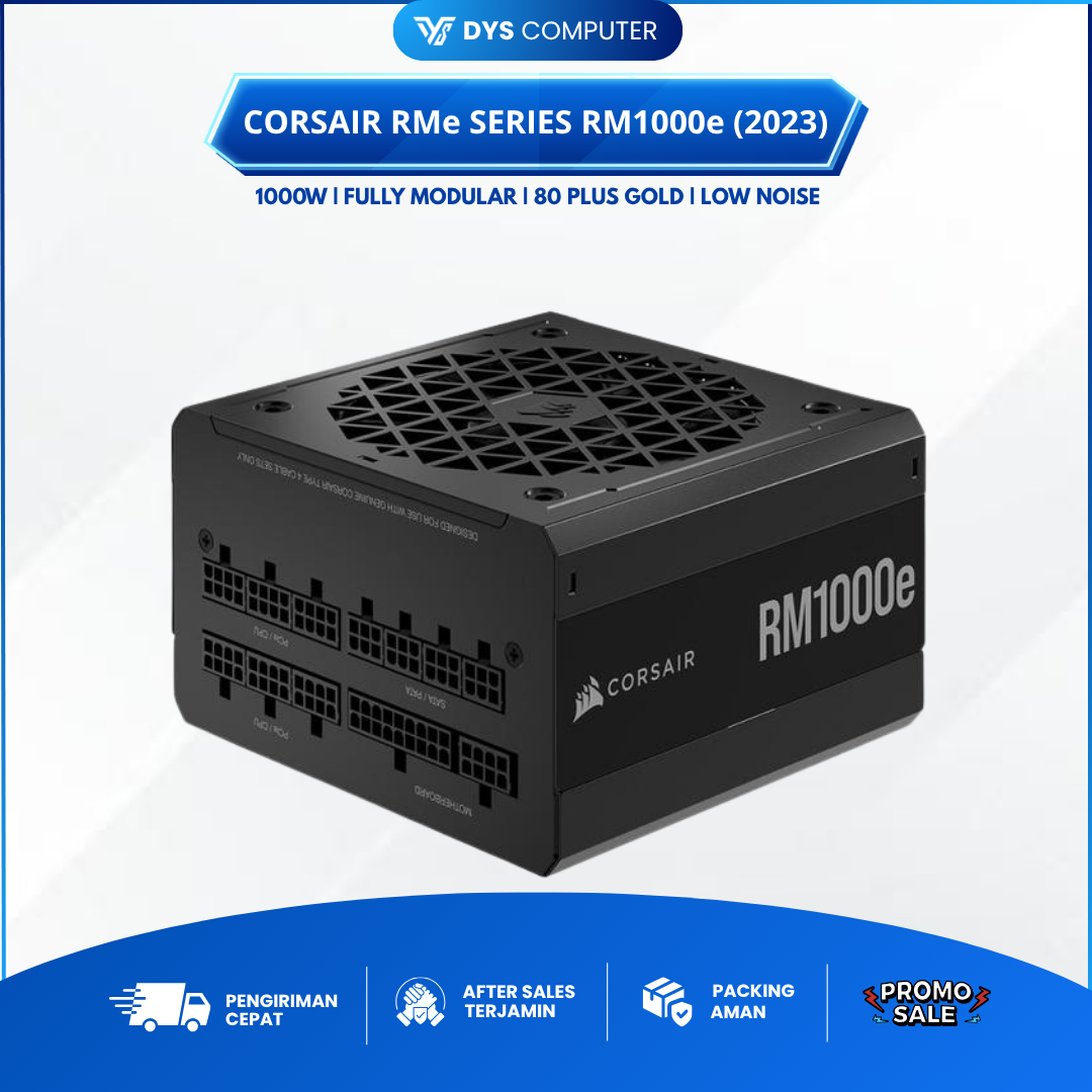 Corsair RMe Series RM1000e Fully Modular Low-Noise ATX Power Supply - RM1000e 2023