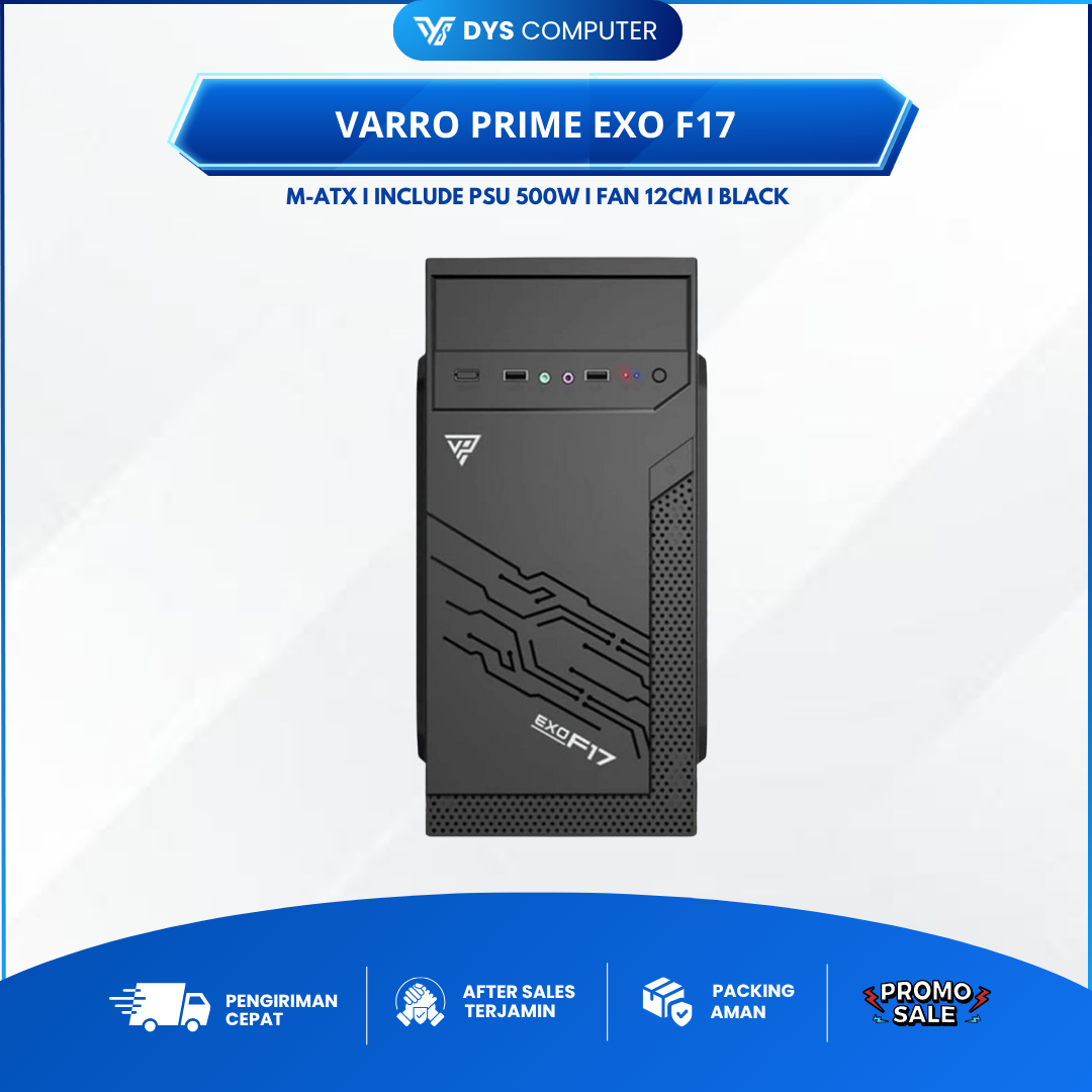 Casing Varro Prime Series Exo F17 - Case, Black Pc