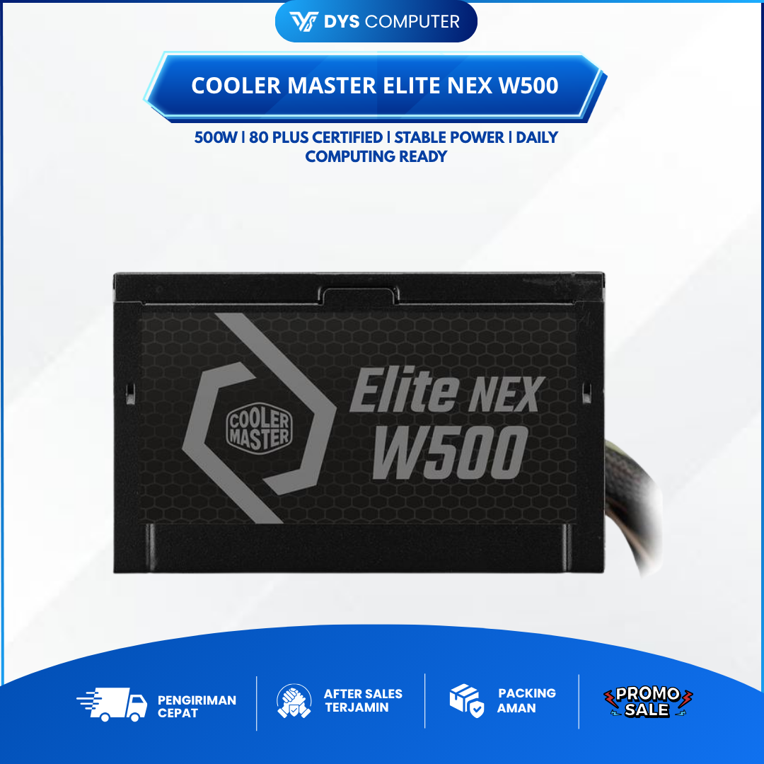 POWER SUPPLY COOLER MASTER ELITE NEX W500 - 500W 80+