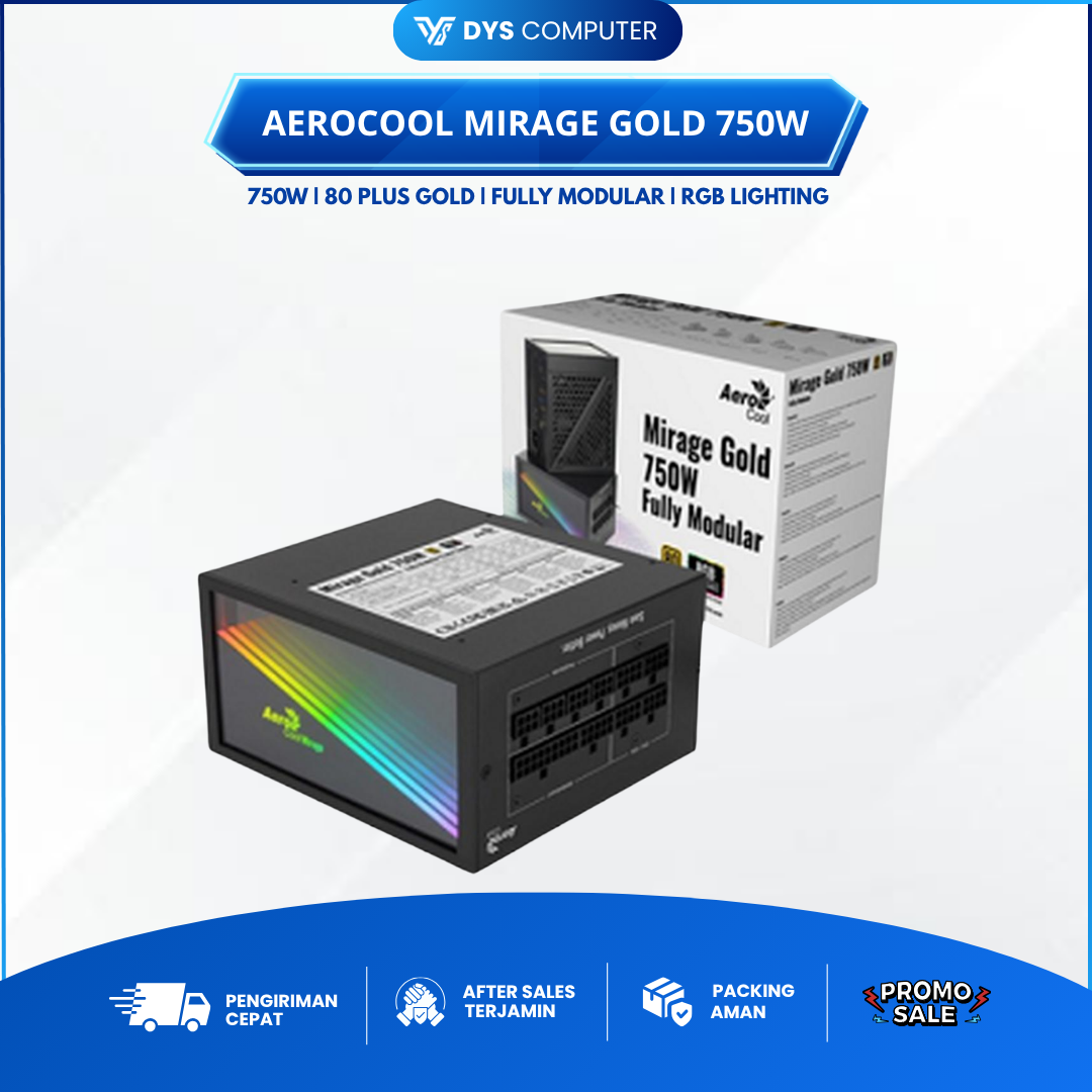 PSU Aerocool Mirage Gold 750W 80+ Gold Fully Modular RGB