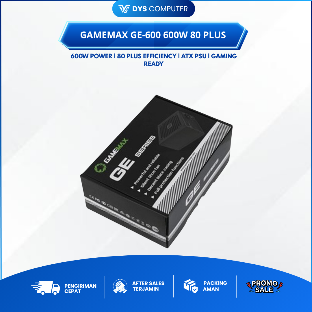 PSU Gamemax GE-600 600W 80+ Power Supply