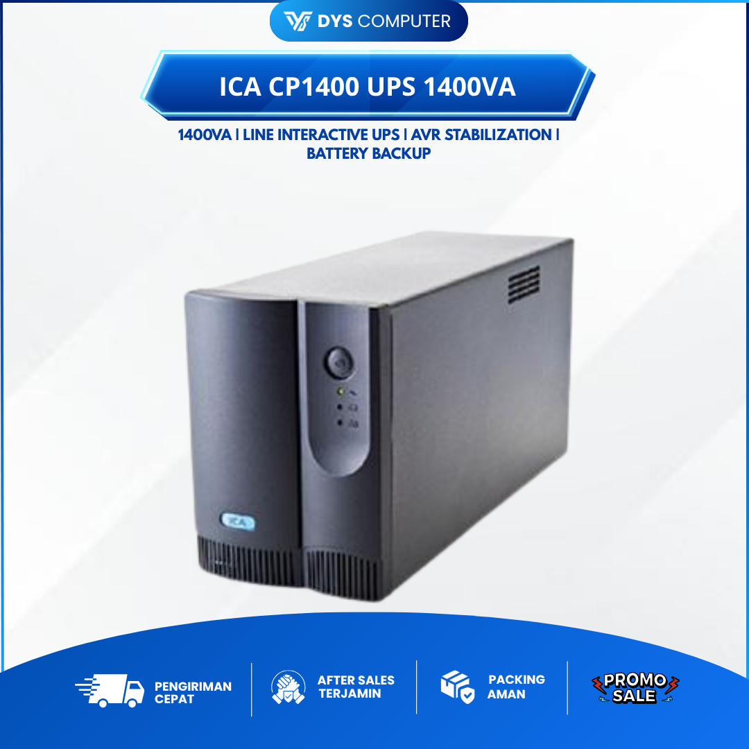 ICA UPS ICA CP1400 1400VA Stabilisasi Tegangan & Pengisian Baterai